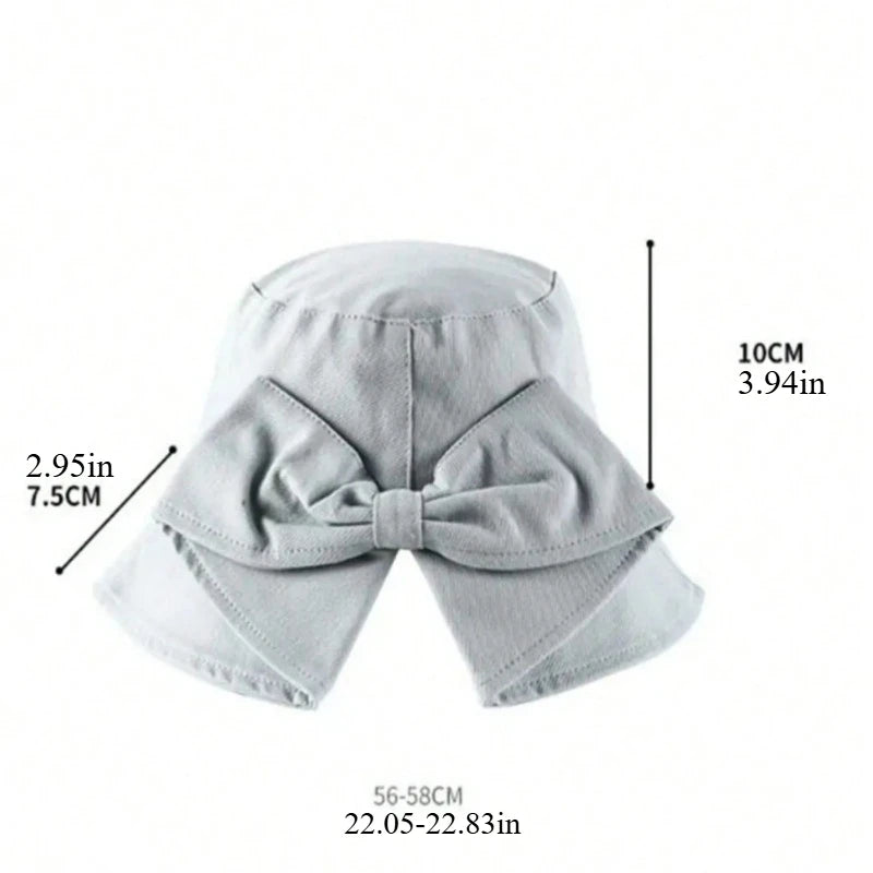 Women's Reversible Bowknot Bucket Hat | UV Sun Protection