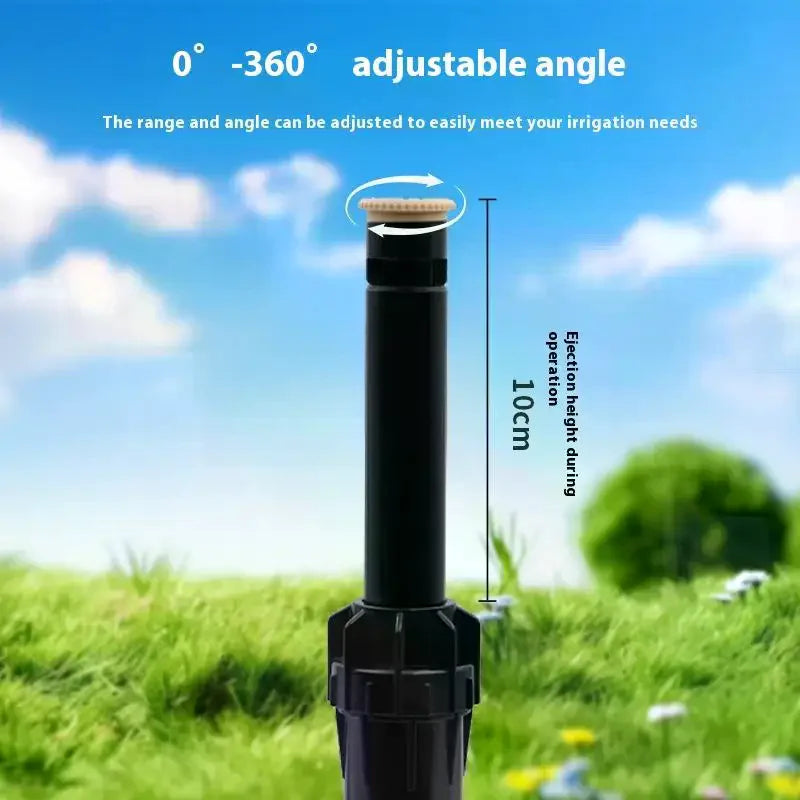 360° Pop-Up Lawn Sprinkler | 1/2" Thread Irrigation Nozzle