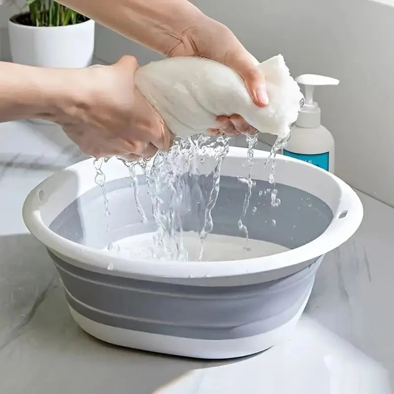 1pc Collapsible Foot Bath Basin For Soaking Feet Thickened PlasticBucket Ultifunction Collapsible Feet Soak Tub Foldable Laundry Peaceful Pleasures Health and Wellness