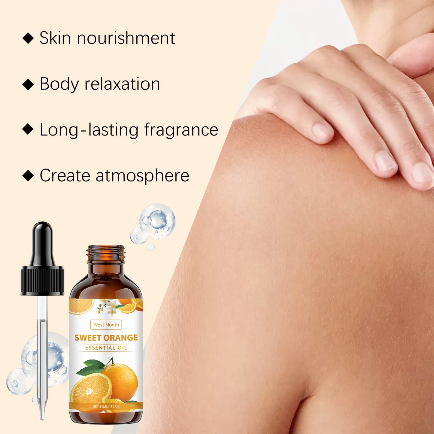 Sweet Orange Essential Oil – Body Massage, Skin & Aromatherapy