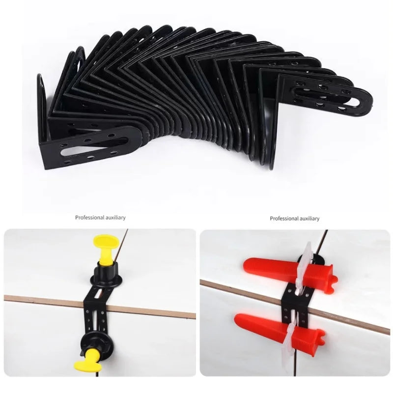 25-Pack Tile Leveling Clips – Floor & Wall Spacer System