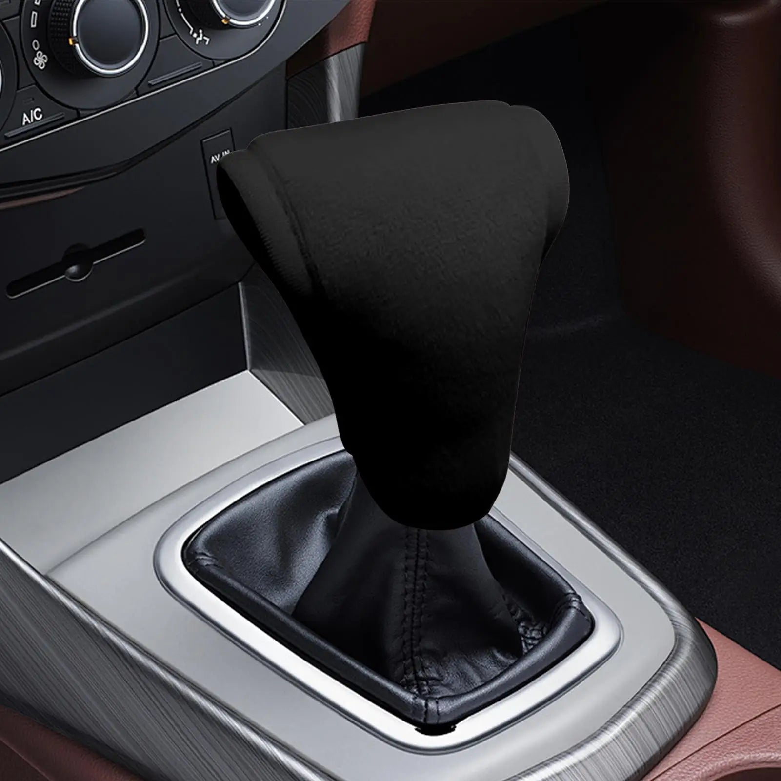 Universal Breathable Gear Shifter Knob Cover Anti-Slip Auto Shift Lever Cover for SUV, Truck, Sedan, Car Interior accessories Peaceful Pleasures Health and Wellness