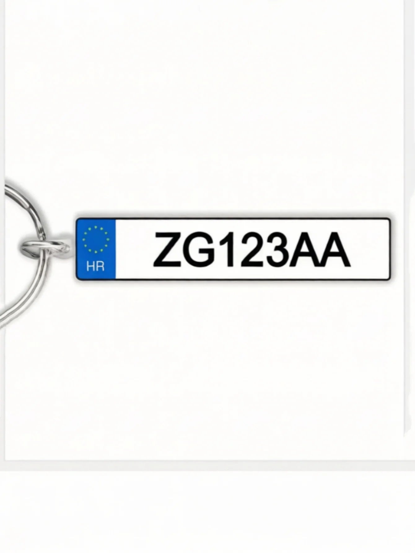 Custom Car License Plate Keychain Personalized Name Number Plate Acrylic Metal Keyring Gift for Dad Boyfriend Peaceful Pleasures Health and Wellness Croatia Metal