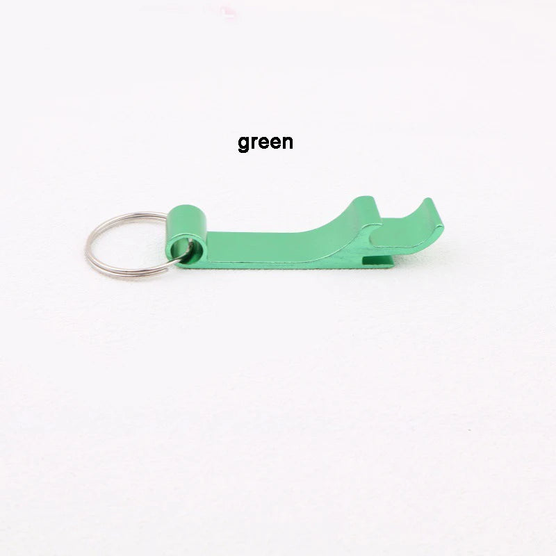 Multi-color Convenient Bottle Opener Aluminum Alloy Multi-function Bottle Opener Tool Key Ring Beer Bottle Opener Peaceful Pleasures Health and Wellness Green
