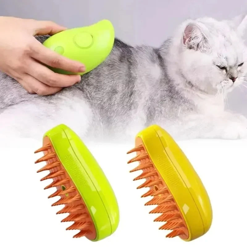 Comb Accessories for Cats 3-in-1 Cats Pet Products Electric Cats Hair Brush Sprayer Grooming Supplies Steam Massage Tool Pets Peaceful Pleasures Health and Wellness