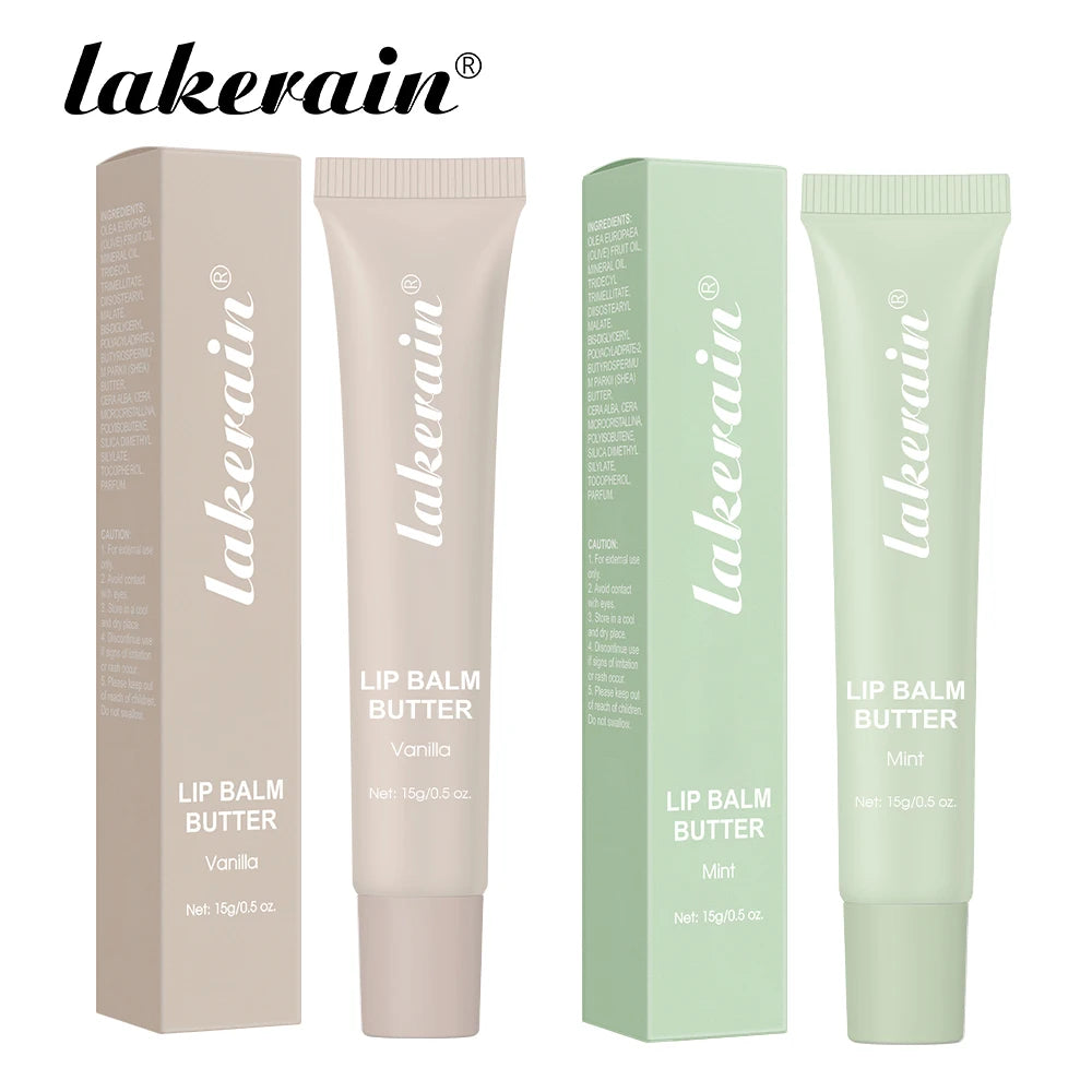 Butter Lip Balm Long Lasting Nourishes Moisturizes Soothes Lips Jelly Lip Gloss Oil Beautifying Smoothing Lip Care Balm Makeup Peaceful Pleasures Health and Wellness Vanilla and Mint