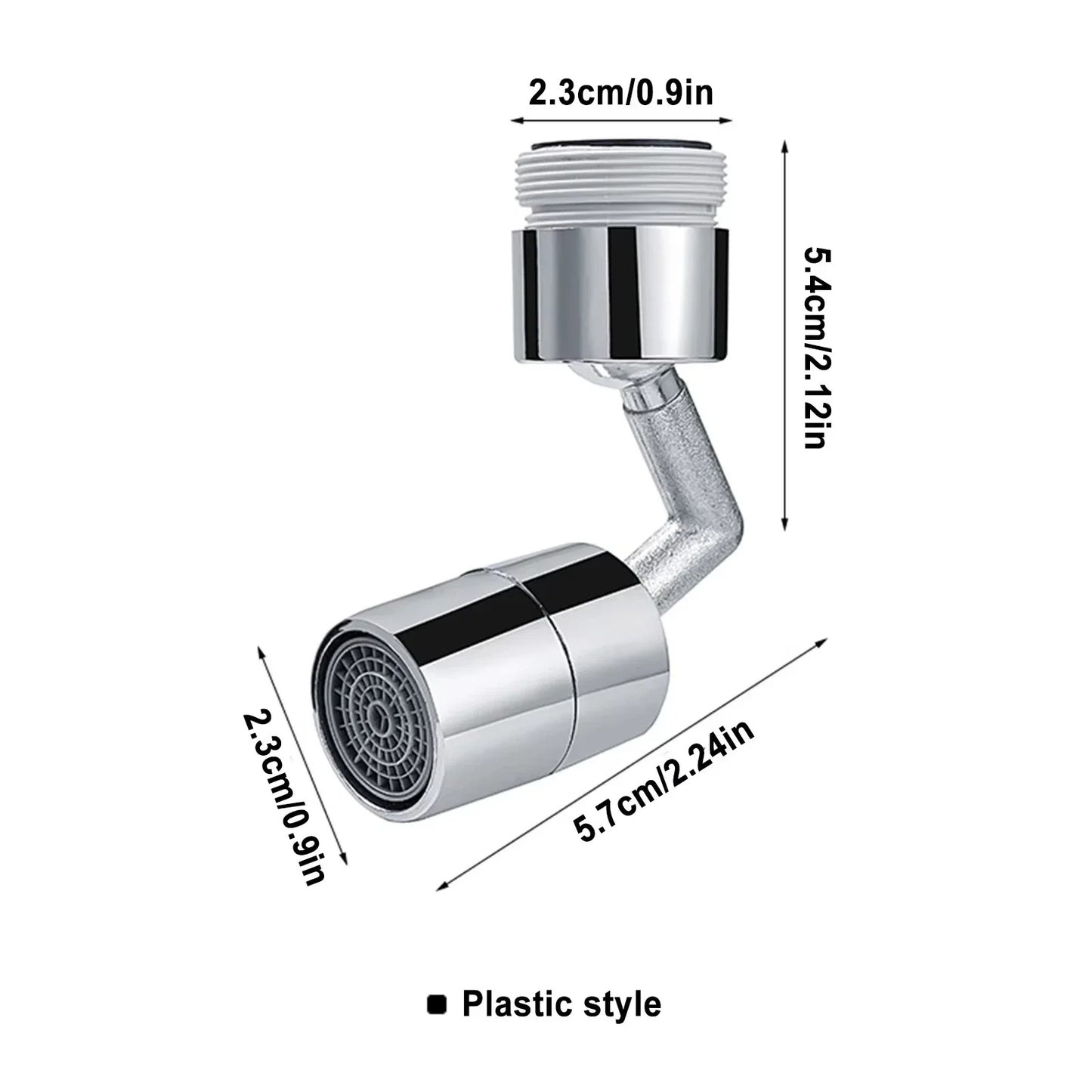 720 Degree Universal Faucet Washbasin Faucet Extension Adapter Aerator Splash Proof Rotating Water Saving ABS Plastic Faucet Peaceful Pleasures Health and Wellness