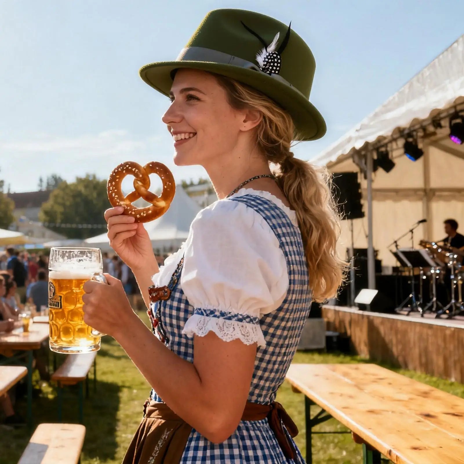 Elegant Oktoberfest Hat, Beer Festival Costume Headwear for Women Men, Adult Photo Party October Celebration Supplies Peaceful Pleasures Health and Wellness