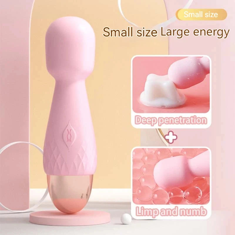 Compact Dual-Action Vibrator, Mini G-Spot & Clitoral Stimulator with Ergonomic Design & Whisper-Quiet Operation Peaceful Pleasures Health and Wellness