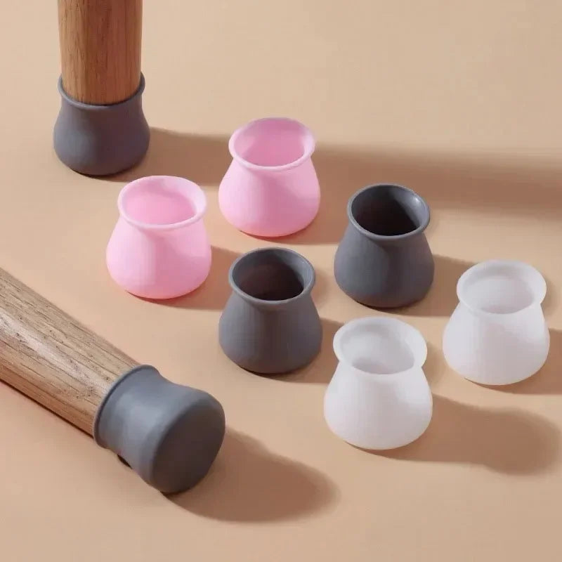 Silicone Chair Leg Caps – Non-Slip Floor Protectors 10–40 PCS