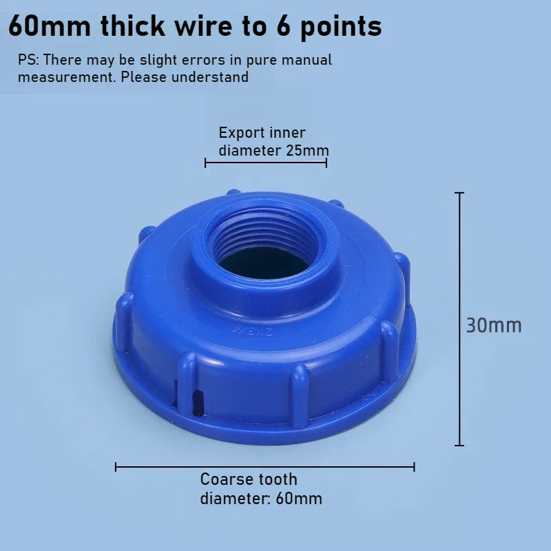 IBC Tote Tank Valve Adapter – 1/2" 3/4" 1" Threaded Joint