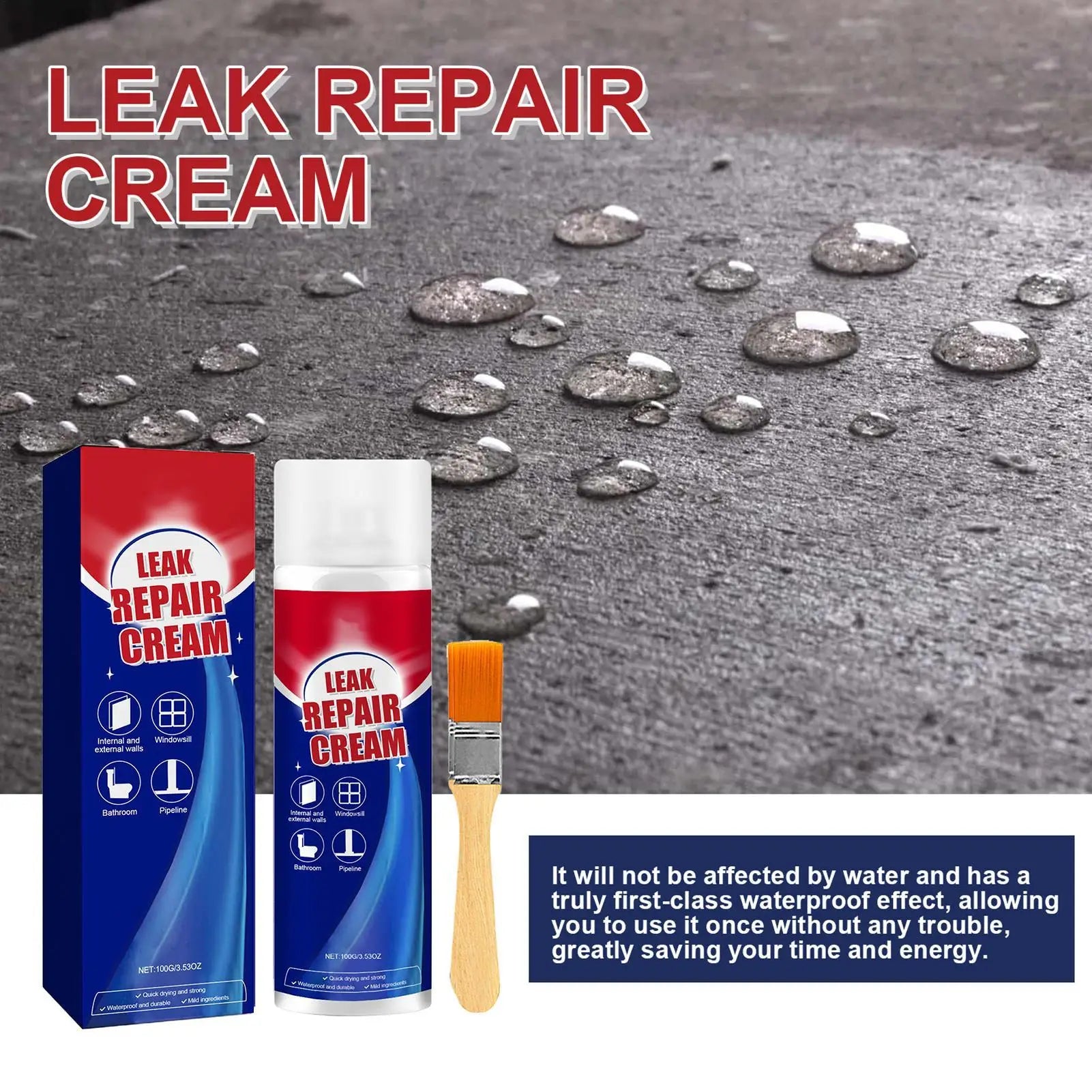 Leak Repair Waterproof Sealant Leak repair waterproof sealant spray Waterproof Sealant Spray Household Seal Repair Tool Peaceful Pleasures Health and Wellness