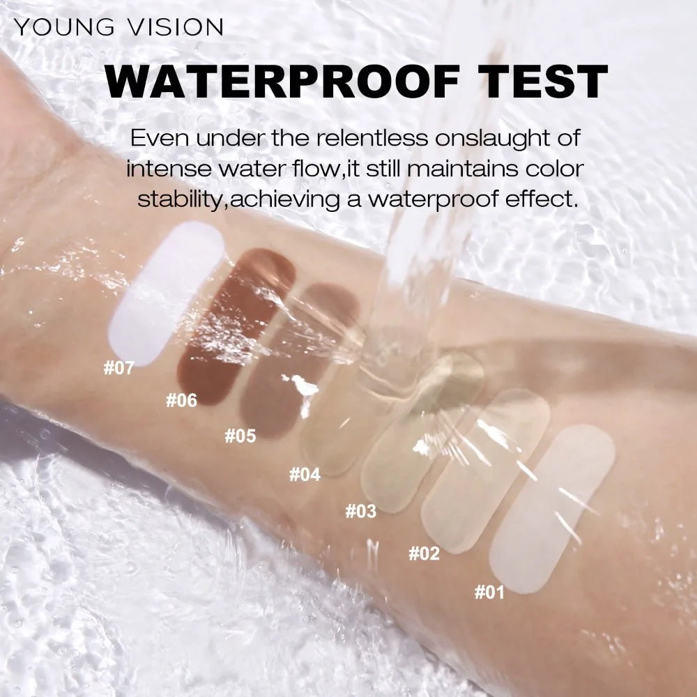White Matte Liquid Foundation Full Coverage Concealer Base 30ml