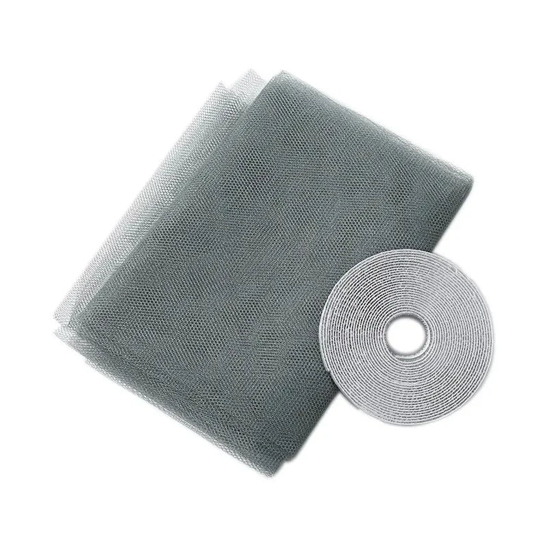 Magnetic Mosquito Net Window Screen | Hook & Loop Insect Mesh Window Insect Screen Peaceful Pleasures Health and Wellness Gray-1.3x1.5m