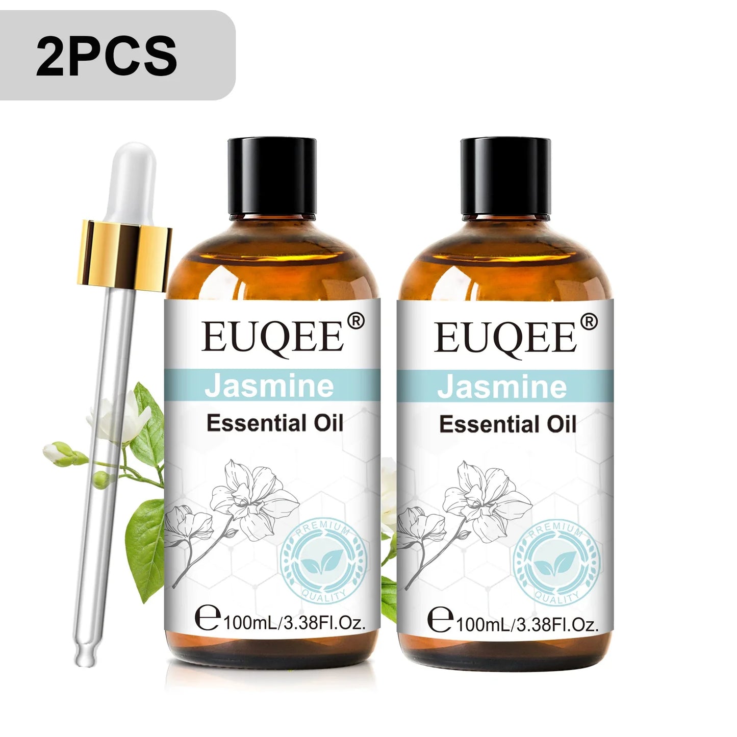 EUQEE 100ml Essential Oils – Lavender, Vanilla, Lemon & Cinnamon