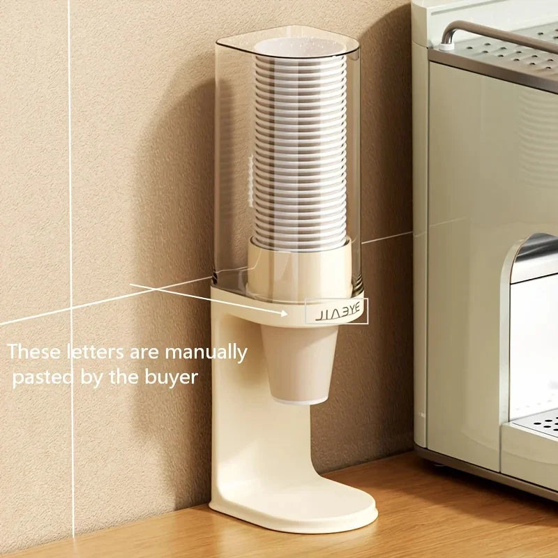 Pull-Type Cup Dispenser for Water Cooler & Bathroom | Plastic