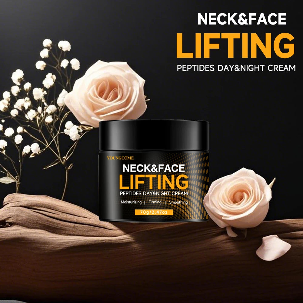 Neck & Face Lifting Peptides Neck Facial Cream Moisturiser Anti aging Firming Smoothing Neck Skin Care Repair Fade Fine Lines Peaceful Pleasures Health and Wellness