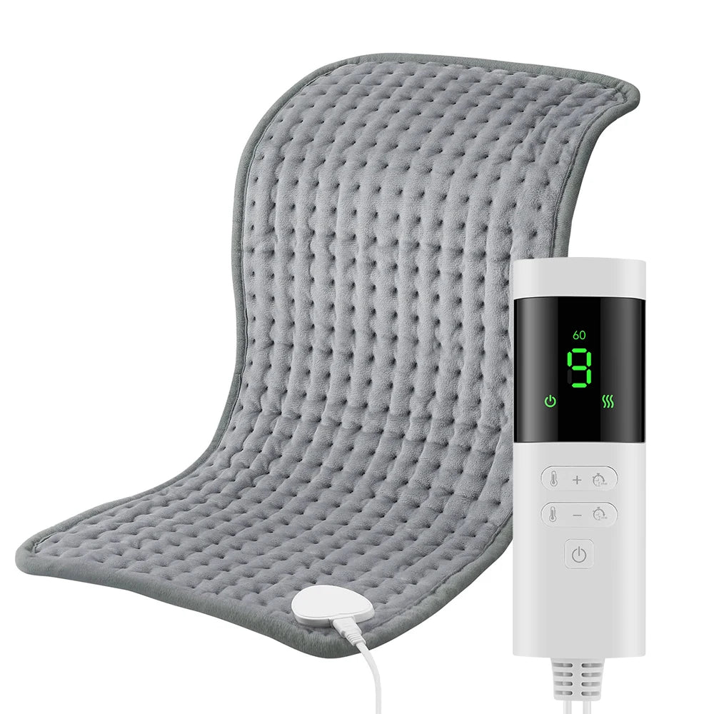 Electric Heating Pad Menstrual Period Adbomen Winter Blanket Waist Shoulder Leg Warming Mat 9 Heating & 4 Timer Home Office Use Peaceful Pleasures Health and Wellness US Plug