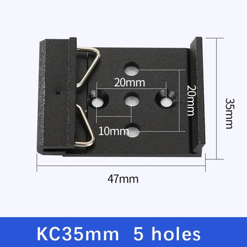 25/35/45MM Metal DIN Rail Fixed Clamp Clip Relay Mounting Buckle Simple Fixing Rack With Mounting Holes Peaceful Pleasures Health and Wellness 13