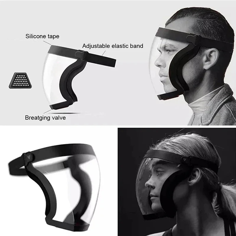 Full Face Shield Anti-Fog Transparent Splash Protector