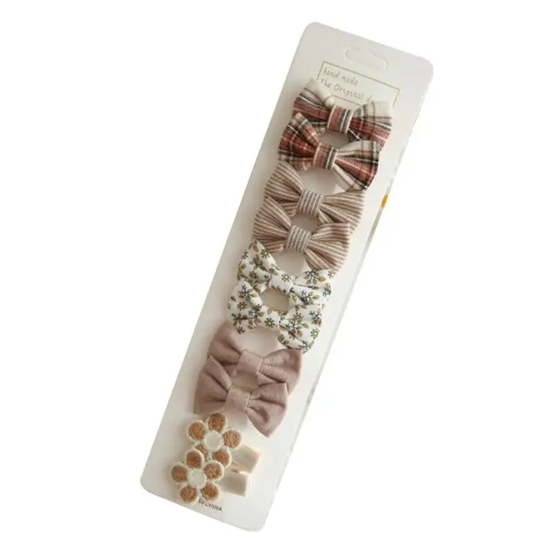 Baby Girls Butterfly Bow Hair Clips – 5 Pairs Secure Hairpins