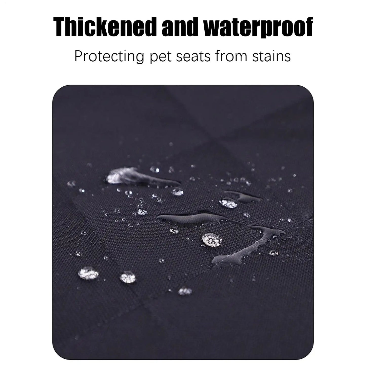 Waterproof Dog Booster Car Seat with Storage Pockets