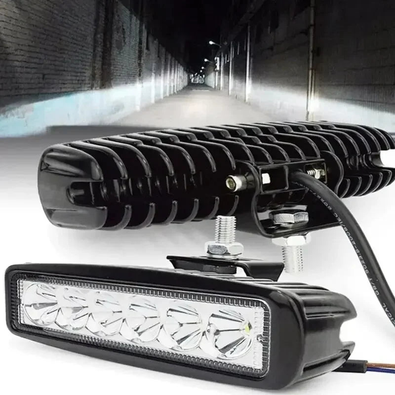 6 LED Car Work Light High Bright Spotlight Universal Offroad Automobile Truck Driving Fog Headlights DRL Driving Lamp 12V Peaceful Pleasures Health and Wellness 1pc