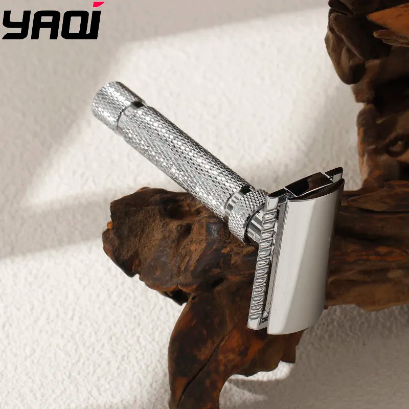 2026 Flash Sale Yaqi Adjustable The Final Cut Chrome Color mens Professional Safety Razor Peaceful Pleasures Health and Wellness