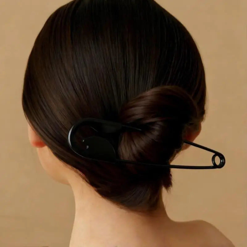 Safety Pin Metal Hair Claw Clip Barrette | Women & Girls