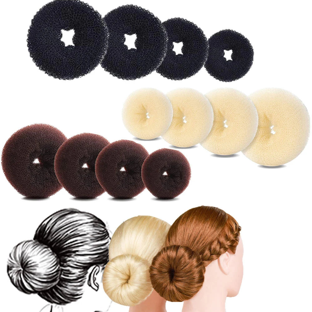 3PCS Maruki Head Hair Curler, Korean Style Versatile Hair Accessories, Fluffy Curled Lady Easy Big Ring Hair Styling Tools Peaceful Pleasures Health and Wellness