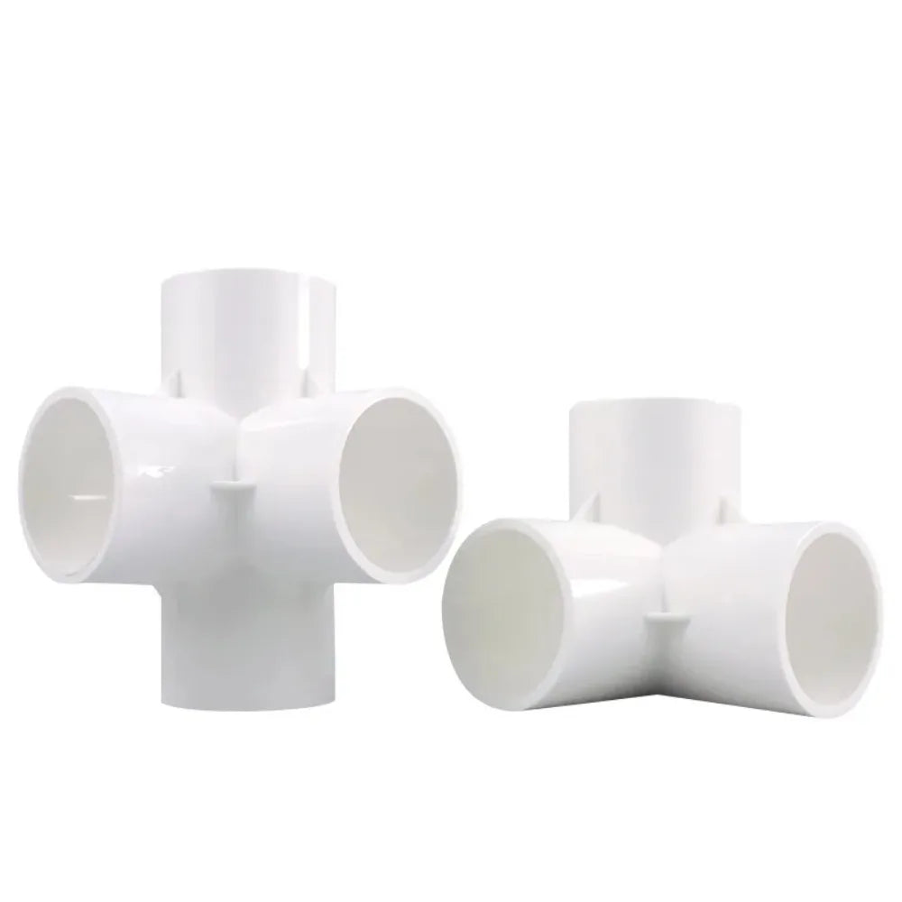 1pcs 20/25/32/40/50mm White PVC Pipe Connector Straight Elbow Tee Cross Joints Water Pipe Adapter 3 /4 Ways Joints Garden Hose Peaceful Pleasures Health and Wellness