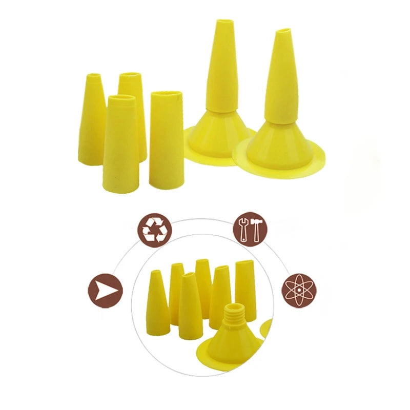 Caulking Nozzle Cone 8 Pieces for Caulking Caulk Nozzles Applicator Sausage Caulking Cone Nozzles Reusable Drop Shipping Peaceful Pleasures Health and Wellness