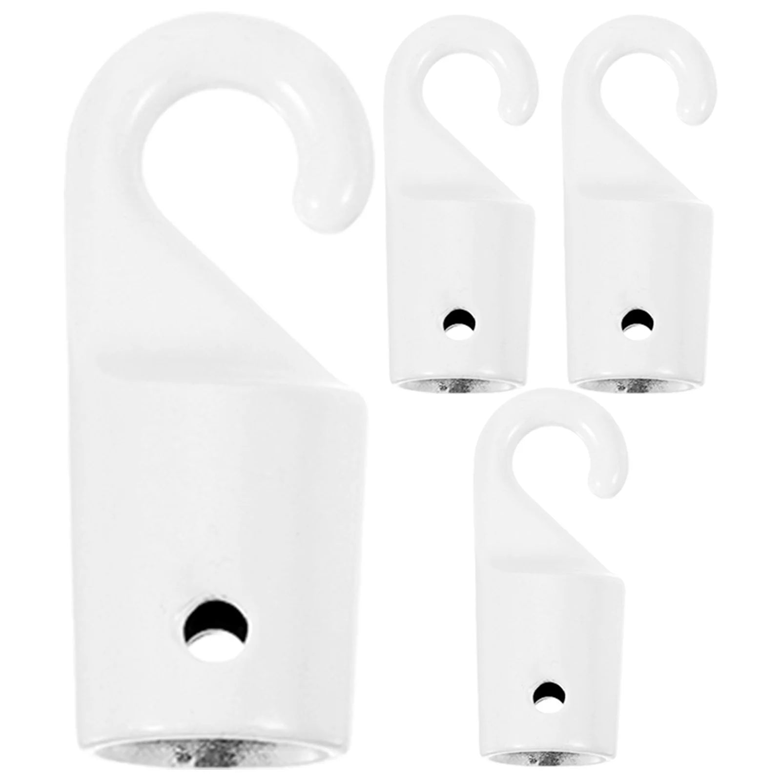 4 Pcs White Hooks Curtain Rod Hangers Blind Replacement Parts Vertical Wand Tips Horizontal Blinds Accessories Window Decor Home Peaceful Pleasures Health and Wellness White3.00X1.00X1.00C