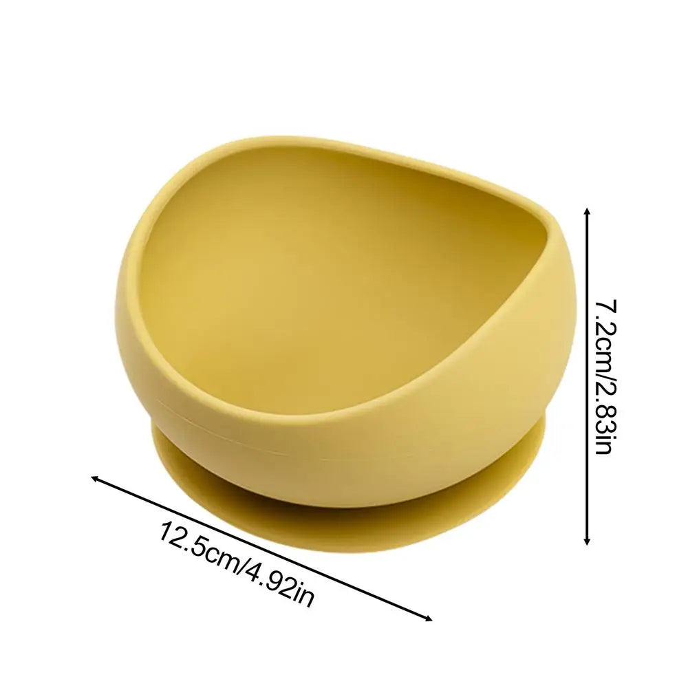 Spill-Proof Silicone Pet Bowl with Suction Cup Base