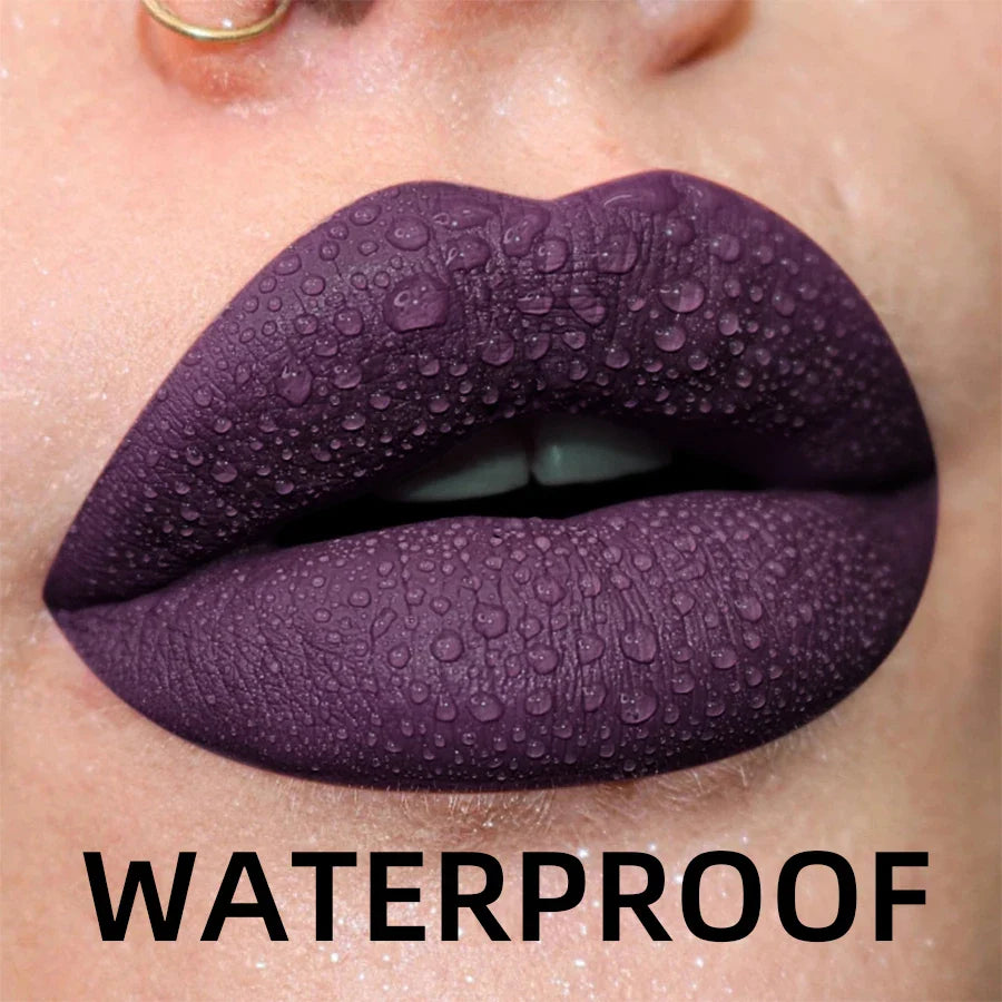 MCD 19-Shade Matte Velvet Liquid Lipstick – Waterproof Lip Glaze