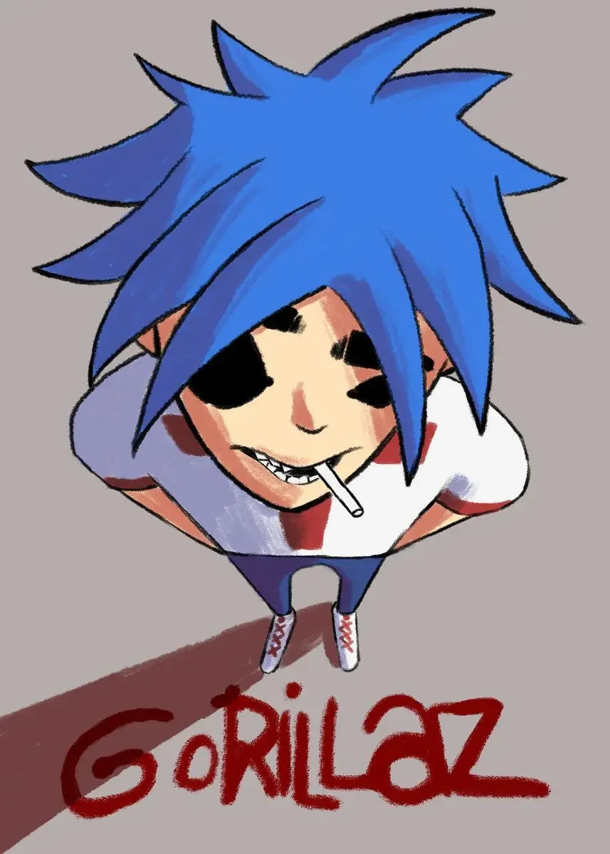 Gorillaz Canvas Wall Art Poster | Hip Hop Music Fan Decor