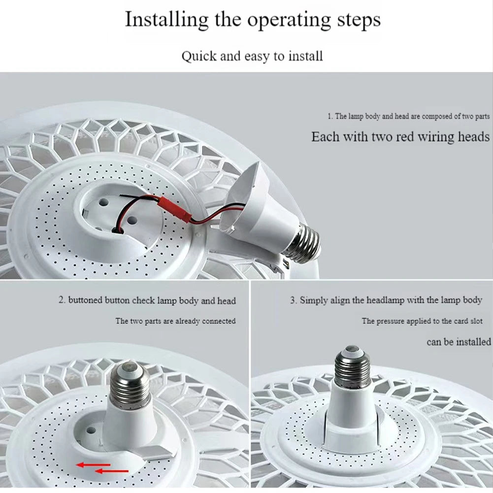 E26/E27 LED Lantern Ceiling Fan with 3-Speed Dimming Light Peaceful Pleasures Health and Wellness