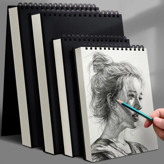 1 Pack 30-Sheets Top Spiral Bound Sketch Book Acid Free Art Sketchpad for Artistic Drawing Painting & Writing Peaceful Pleasures Health and Wellness