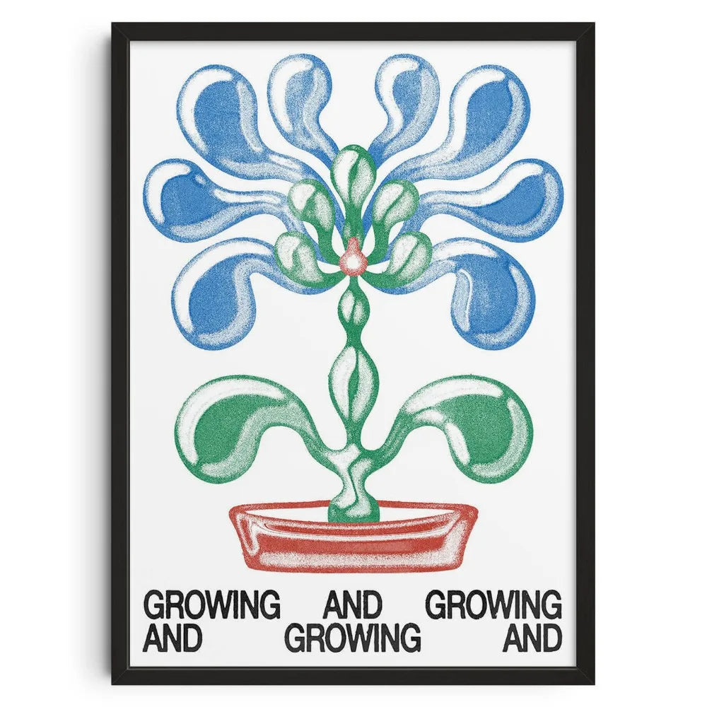 Japanese Retro Floral Canvas Wall Art | Unframed Poster