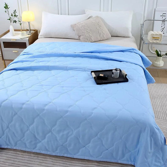New Double Sided Cooling Blanket Cold Effect Skin-Friendly Conditioning Quilt Spring Summer Breathable Cooler Quilt Peaceful Pleasures Health and Wellness