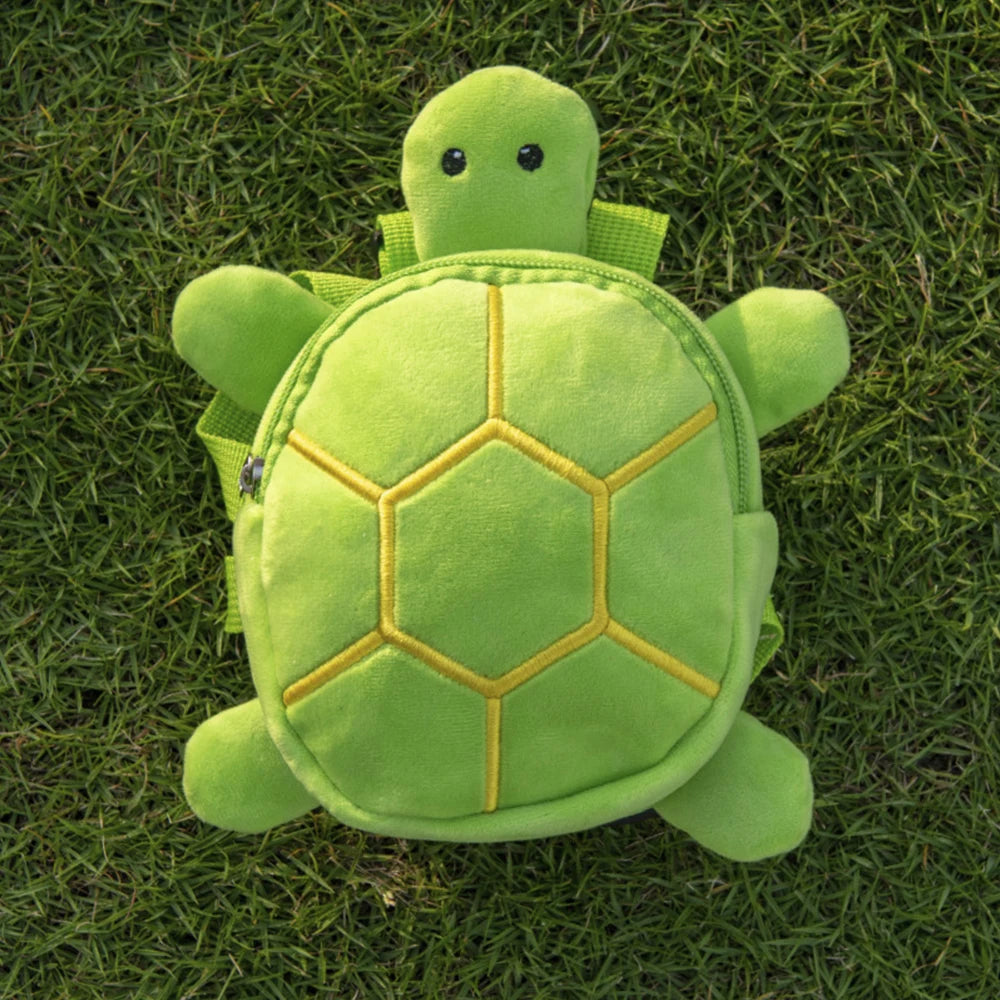 Cute Turtle Shape Large Capacity Convenient Soft Portable Pet Backpack Dog Snack Bag Puppy School Bag Peaceful Pleasures Health and Wellness Green-Tortoise