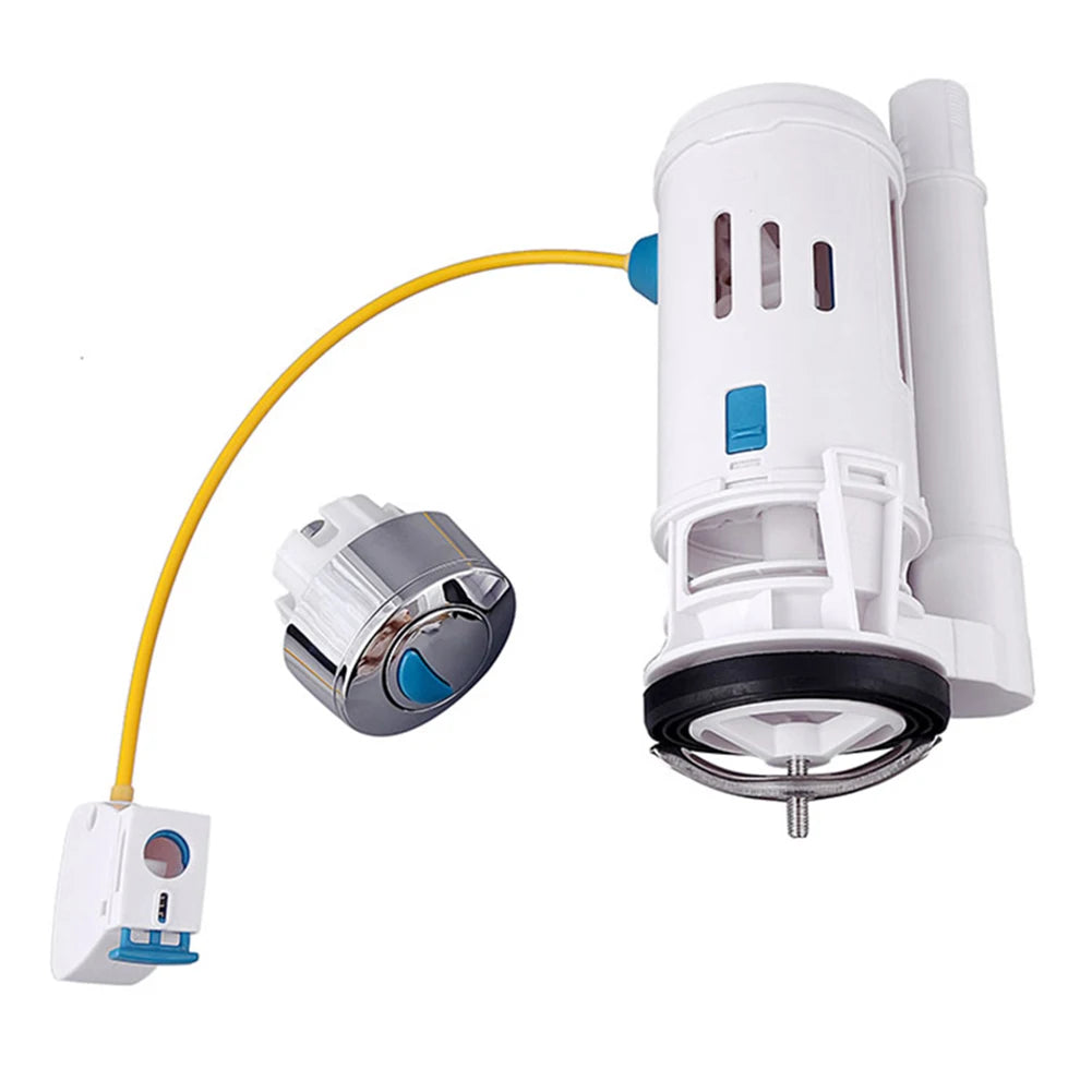 Water Tank Dual Flush Fill Drain Valves Flush Push Button Water Tank Part for Universal Seats Toilet Flush Valves Peaceful Pleasures Health and Wellness