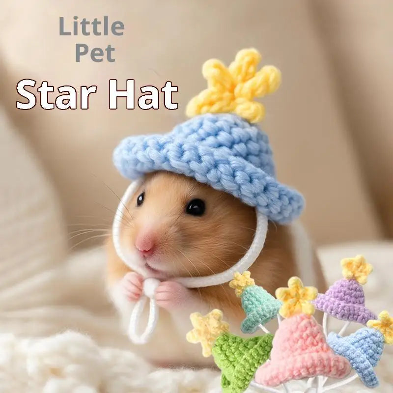 Handmade Knitted Hat for Hamster, Parrot & Small Pets