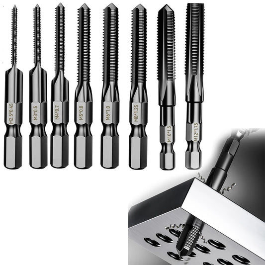HSS 6542 Tap Drill Bit Hex Shank Thread Metric 2 5- Screw Taps Tool Peaceful Pleasures Health and Wellness