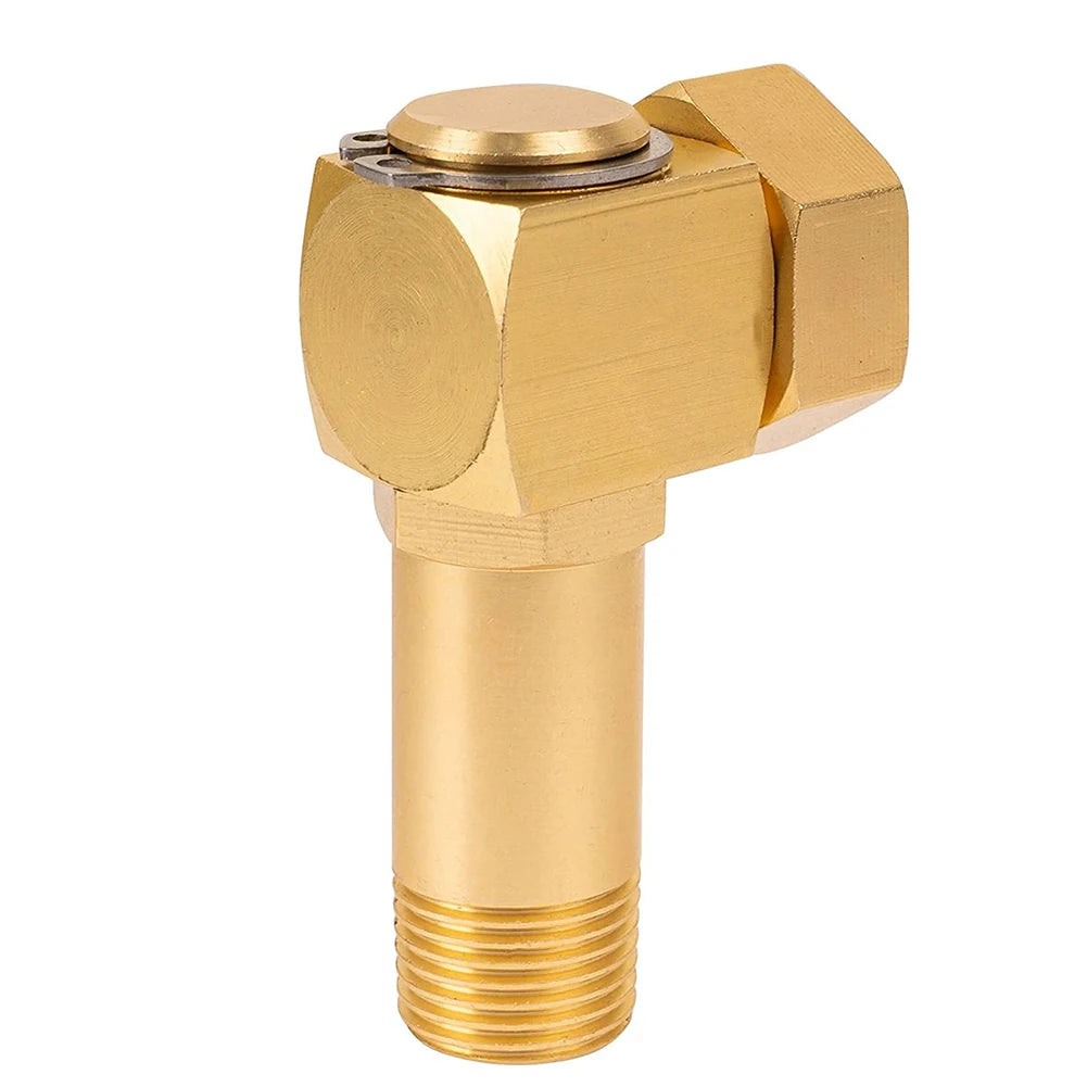 Professional Brass Garden Hose Adapter Heavy Duty Swivel Replacement Fitting Water Pipe Connector for Lawn Sprinkler System Peaceful Pleasures Health and Wellness
