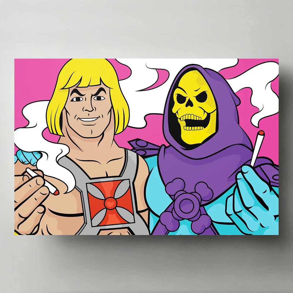 Anime Vintage Canvas Wall Art | Unframed Pop Art Poster Print