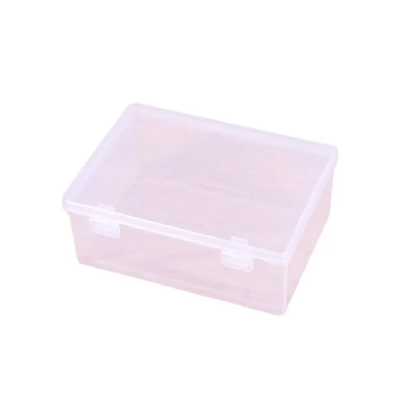 1PC Transparent PP Dual Fastened Transparent Display Box Jewelry Jewelry Container Jewelry Box Art DIY Parts Tool Storage Box Peaceful Pleasures Health and Wellness