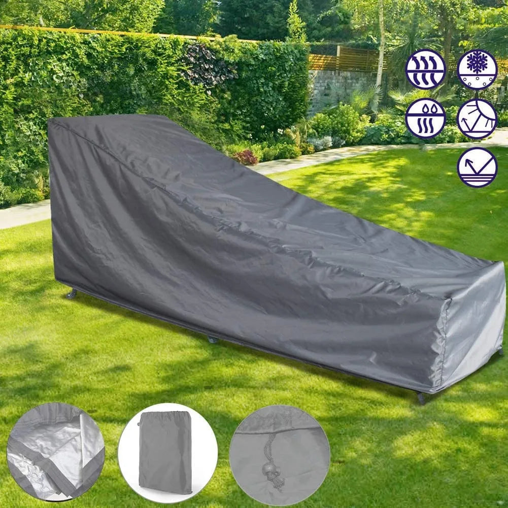 A36T-Sunlounger Cover 208 X 76 X 41 / 79Cm Sun Lounger Cover Weatherproof Garden Lounger Cover For Garden Furniture Cover Peaceful Pleasures Health and Wellness
