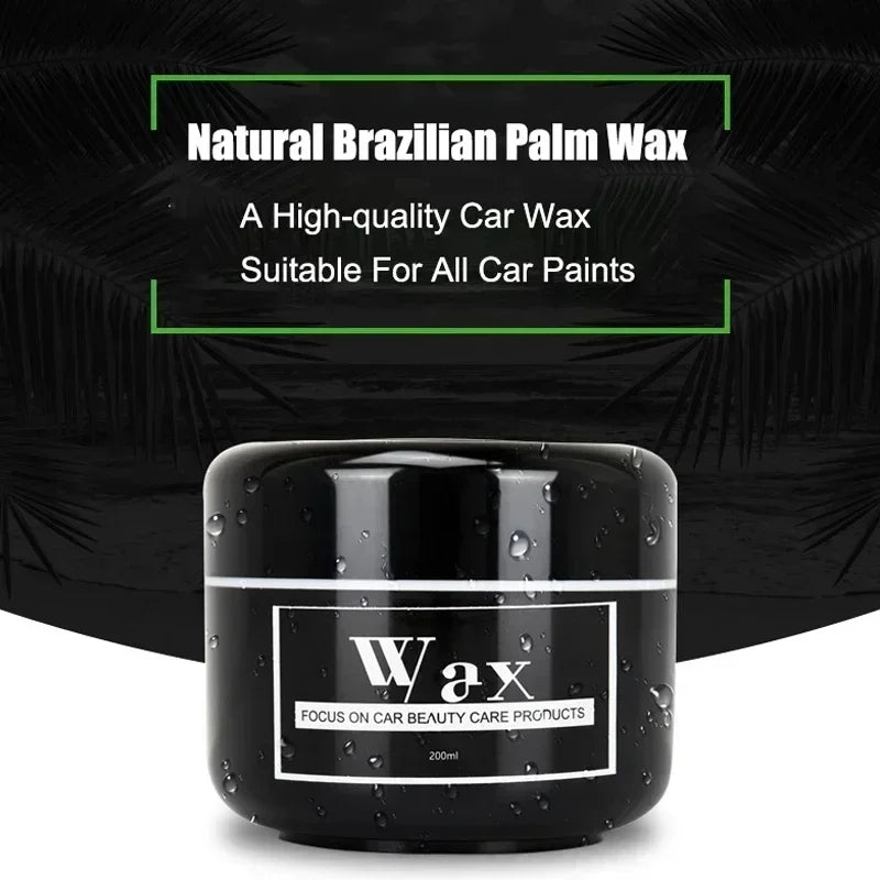 Natural Brazilian Carnauba Wax Paint Beauty Polish and Stain Removal Anti-scratch Car Wax Coating Solid Car Wax 200ml Peaceful Pleasures Health and Wellness