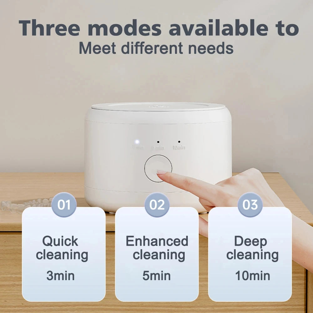 Ultrasonic Cleaner 50Khz Ultrasonic Cleaner Machine High Frequency Ultrasonic Cleaning Bath For Jewelry And Teeth Brace Peaceful Pleasures Health and Wellness